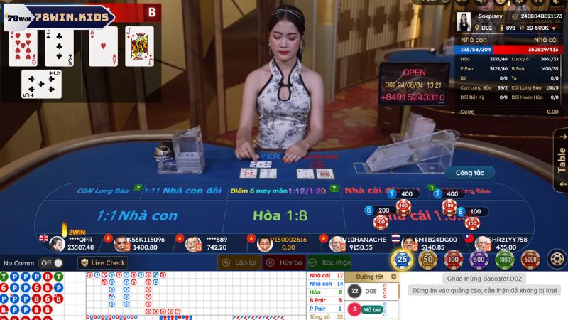 Phương pháp soi cầu baccarat 78win bất bại từ chuyên gia